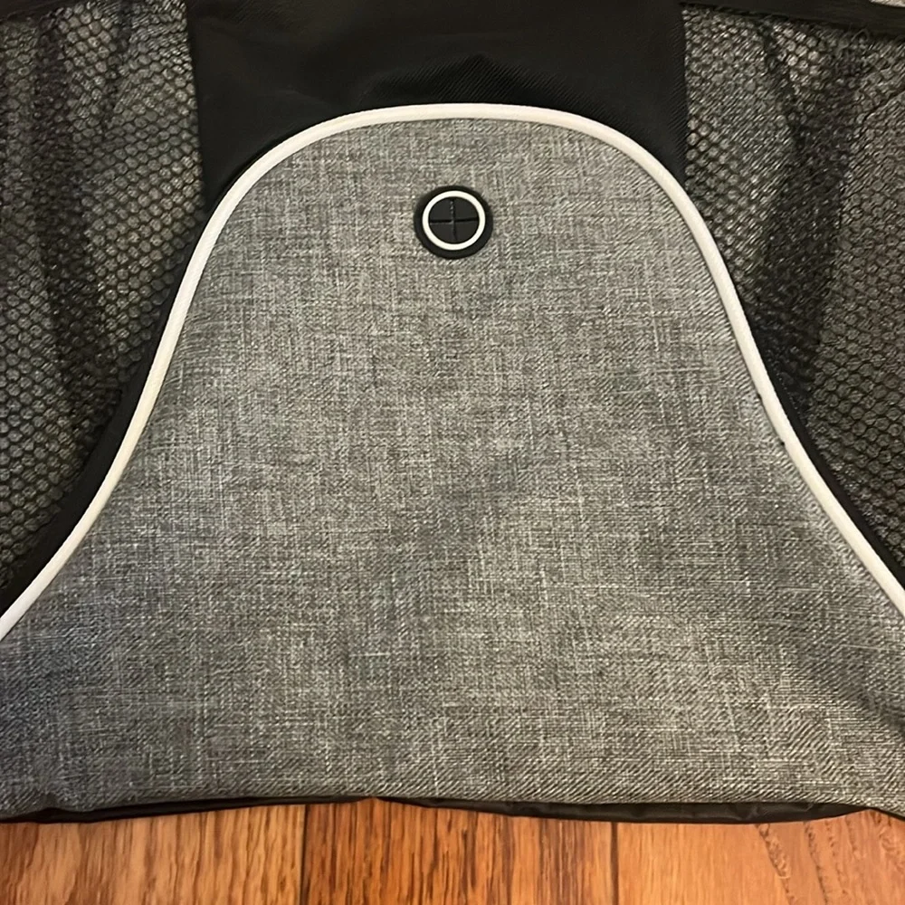 Leeds Trace3 Dell Tech Gray Black Deluxe Slim Drawstring Backpack Sportspack